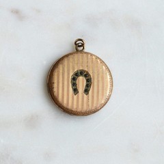 Antique Edwardian Locket – Double-Sided Locket – Gold Filled