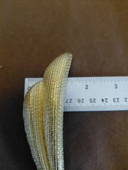 Les Bernard RARE Vintage 1970 Gold Tone Textured Runway Style Brooch Stamped VO