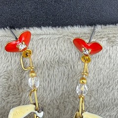 Vintage Lunch at The Ritz Woman Golfer Earrings Pierced Enamel
