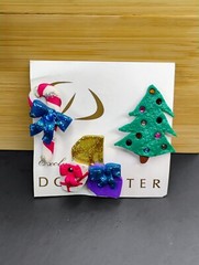 Vintage Doncaster Polymer Clay Christmas Pins