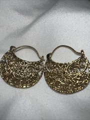 Sale Metropolitan Museum Of Art E-W Byzantine Gold Plated Pierced Earrings