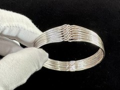 Vintage 950 Silver Multi Wire Cuff Bracelet