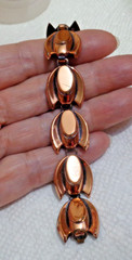 7 inch Vintage Solid Copper Renoir Stylized Tulip Bracelet 11/16″ 20.9 gm
