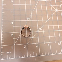 Champagne topaz ring oval halo DMQ CZ rose gold clad sterling silver 925 QVC Sz7
