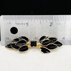 Vintage Brooch Lot Coro Coin Avon Filigree Sterling Enamel Earrings Black Gold