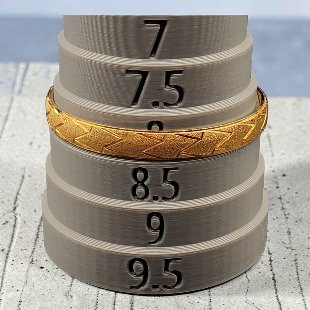 Crown Trifari Brushed Gold Trifarium Bangle Bracelet Size 8 Vintage Jewelry