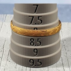 Crown Trifari Brushed Gold Trifarium Bangle Bracelet Size 8 Vintage Jewelry