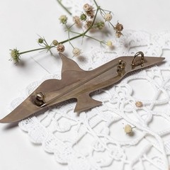 Vintage International Sterling Silver 925 Seagull Bird Brooch Pin Pendant, 3.25″