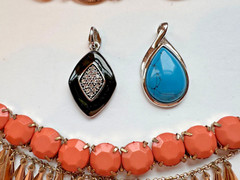 Lot Of 20 Pieces Signed Wear or Re-Sell Modern Costume Jewelry New To Used
