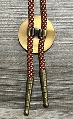 Vintage Shriner Bolo Tie 1972 Masonic 100 Year Anniversary Freemason Brass