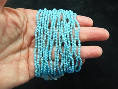 Vintage Contemporary BALI Chunky Multi Strand Teal Necklace