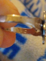 Vintage Uncas Mfg Co Floral Design Ring