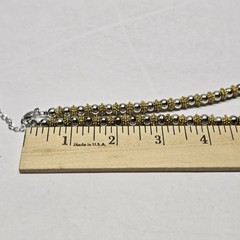 Vintage Napier Designer Silver And Gold Tone Necklace 16″