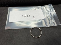 0.40g Vintage Sterling Silver 925 Minimalist Stackable Band Ring Size 6 M