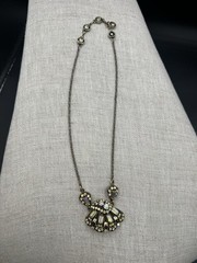 Hollycraft 1955 Necklace , AB Rhinestone Necklace 16” Adjustable