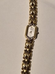 Vintage Seiko Ruby And Diamond Ladies Watch Gold