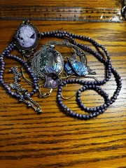 Lot of Purple Themed Vintage and Modern Jewelry