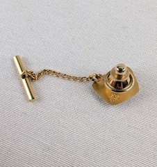 Vintage 10k Solid Gold GTE General System Four Star Service Tie Pin 2.14g