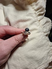 Can’t Find Markings Silver In Appearance Vintage Antique Ring Blue Stone/Pink
