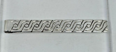 Vintage Mexico Silver Tie Clasp Money Clip Pre-Columbian Design 3 1/8″