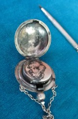ANTIQUE SILVER VICTORIAN CHATELAINE – 4 ACCESSORIES – Monogram