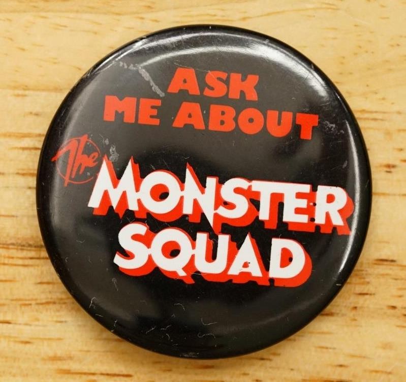 Cult Classic Movie 1987 The Monster Squad Advertising Metal Pinback Button