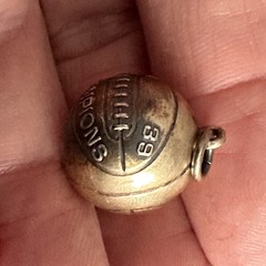 2 Vintage 1930’s Basketball Champions Charm Pendant Dated 1937 and 1939