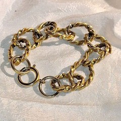 A Vintage Erwin Pearl Chunky Chain Necklace And Bracelet Set Mob Wife Nautical