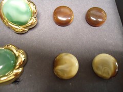 Verducci vtg nos gold tone changeable Pierced earrings