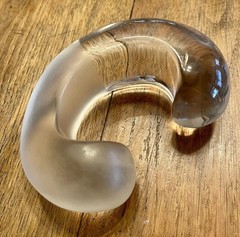 Lg VTG Patricia Von Musulin Lucite Modernist Cuff Bracelet Museum Of Modern Art