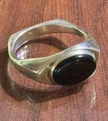 Vintage Bill Fretz STERLING & Onyx Men’s Ring Size 11.25 Modernist / Unisex