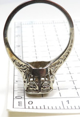 Antique Art Deco 1920’s Diamond Engagement 18KW Ring Size 6 UK-L1/2 EGL USA