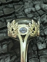 Signed STS Chuck Clemency Sterling Silver “Gems Out of Africa” Ring Size 9