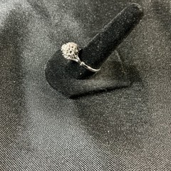 3 Vintage Silver Toned Rings. Sz 7.5 Two Cluster One Art Deco Style