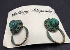 Vintage ANTHONY ALEXANDER Mother of Pearl Statement Necklace And Earrings