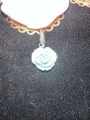 VTG Costume Floral Statement Necklace Featuring Pink/Peach Acrylic Resin Roses