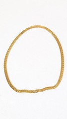 Monet Square Fringe Gold Toned Vintage Necklace – 17 Inches