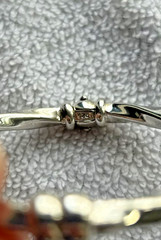 925 EURS Sterling Silver Rhodium Plated Twisted Cable Bangle Bracelet 10g