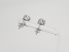 NEW $5000 2ct Natural Tanzanite VS H Diamond 18k White Gold ETERNITY Earrings