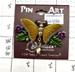 NWT JJ Jonette Butterfly Pin Spoontiques Pin Art #13-3