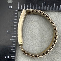 Vintage ID Bracelet Expandable Band Gold Tone Engraved “Ilene” 5.5“