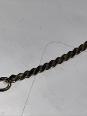 K78 VINTAGE MEDICI GOLD TONE CHAIN NECKLACE 18”