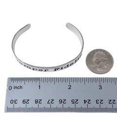 Vintage H&H Sterling Silver 925 | Semper Fidelis Marine Cuff Bracelet | 6.5″