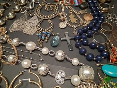Vintage Jewelry Lot Earring Necklace Bracelet Over 6lbs + Estate Mix PLS READ