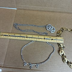 Vintage Signed Erwin Pearl Gold Tone necklace , Kelly Waters