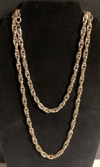 Sarah Coventry Gold Tone Link Rope Chain Necklace 37″