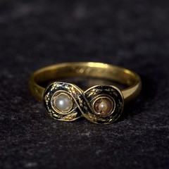 UNIQUE ANTIQUE ENGLISH 22K GOLD BAND RING w/HIGH POLITICAL PROVENANCE 1767