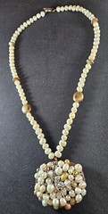 VTG Irregular Multicolored Auth Natural Pearl Necklace Approx 150 Pearls 15″