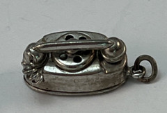 Vintage JMS Sterling Silver Rotary Phone Charm