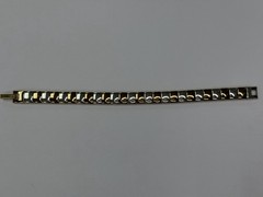 Vintage Napier Two Tone Link Bracelet 1990s 2000s New Old Stock NOS Tag 7.25″